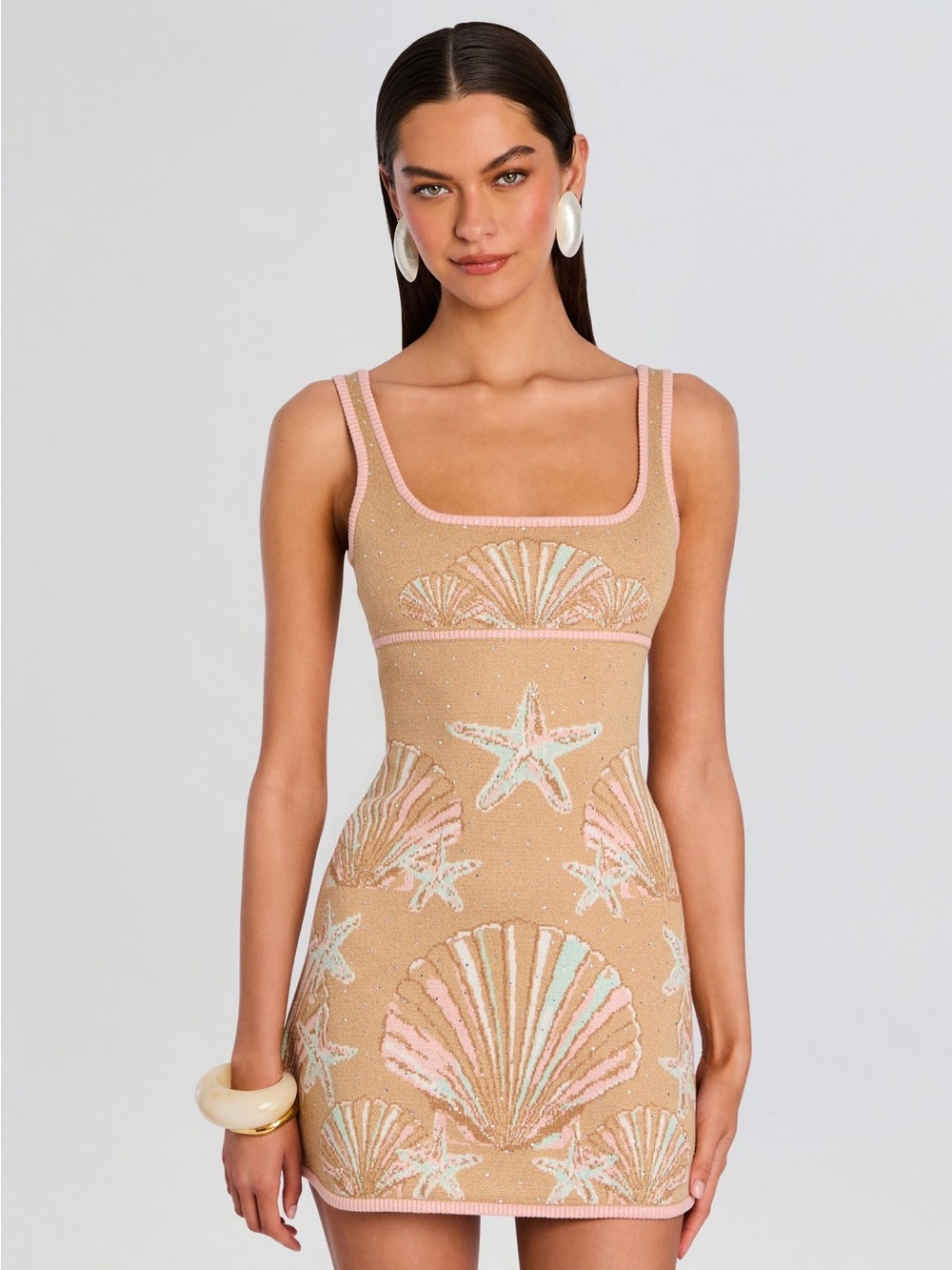KENSINGTON METALLIC KNIT DRESS